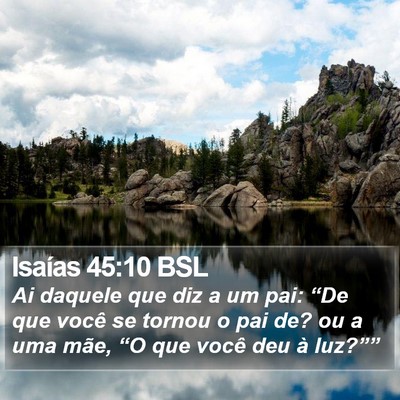 Isaías 45:10 BSL Bible Verse Image