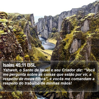 Isaías 45:11 BSL Bible Verse Image