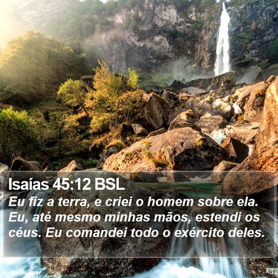 Isaías 45:12 BSL Bible Verse Image