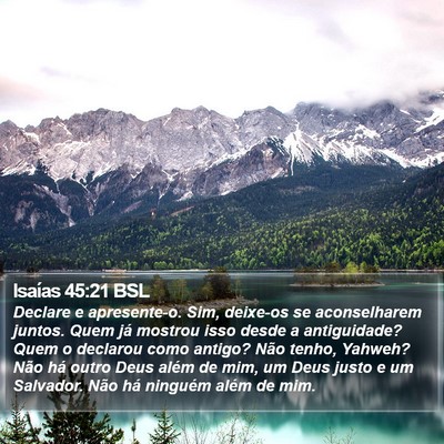 Isaías 45:21 BSL Bible Verse Image