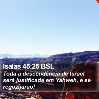 Isaías 45:25 BSL Bible Verse Image