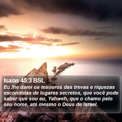 Isaías 45:3 BSL Bible Verse Image