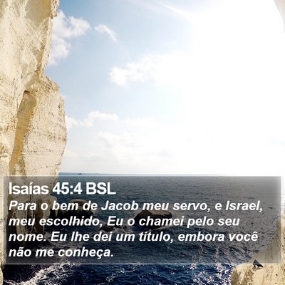 Isaías 45:4 BSL Bible Verse Image
