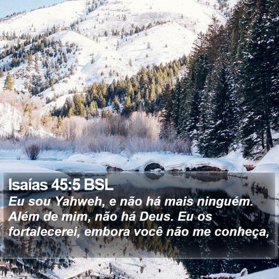 Isaías 45:5 BSL Bible Verse Image