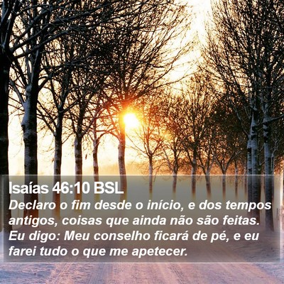 Isaías 46:10 BSL Bible Verse Image