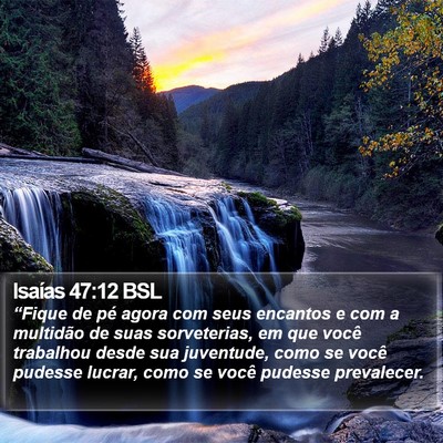 Isaías 47:12 BSL Bible Verse Image