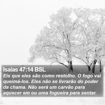 Isaías 47:14 BSL Bible Verse Image