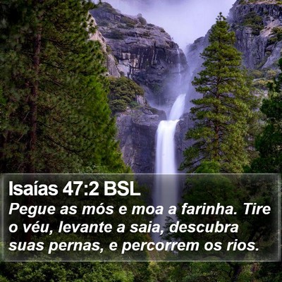 Isaías 47:2 BSL Bible Verse Image