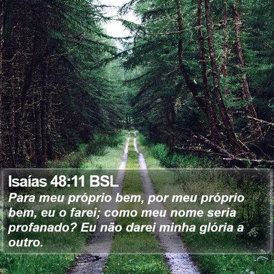Isaías 48:11 BSL Bible Verse Image