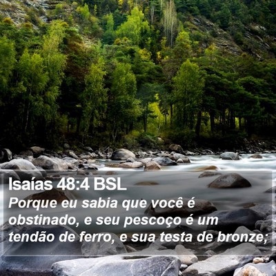 Isaías 48:4 BSL Bible Verse Image