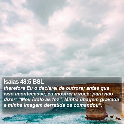 Isaías 48:5 BSL Bible Verse Image