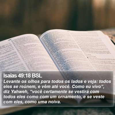 Isaías 49:18 BSL Bible Verse Image