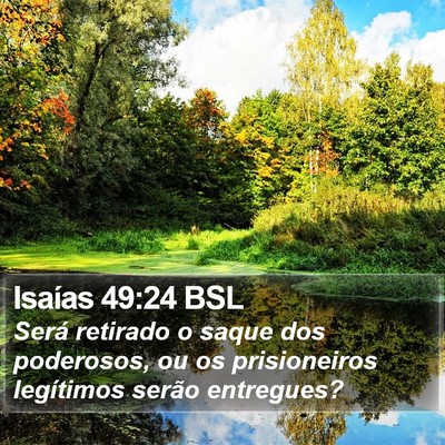 Isaías 49:24 BSL Bible Verse Image