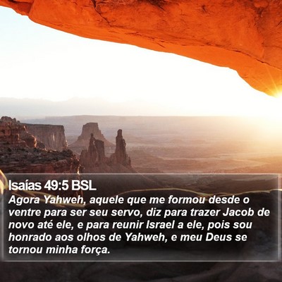 Isaías 49:5 BSL Bible Verse Image