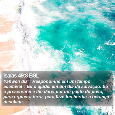 Isaías 49:8 BSL Bible Verse Image