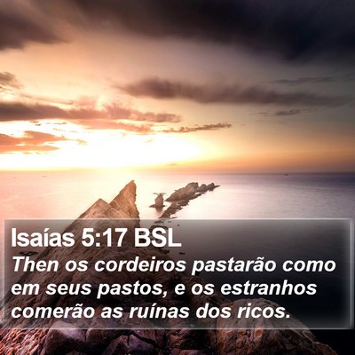 Isaías 5:17 BSL Bible Verse Image