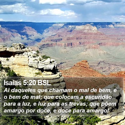 Isaías 5:20 BSL Bible Verse Image