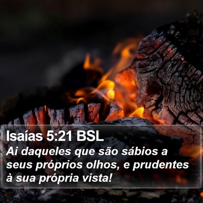 Isaías 5:21 BSL Bible Verse Image