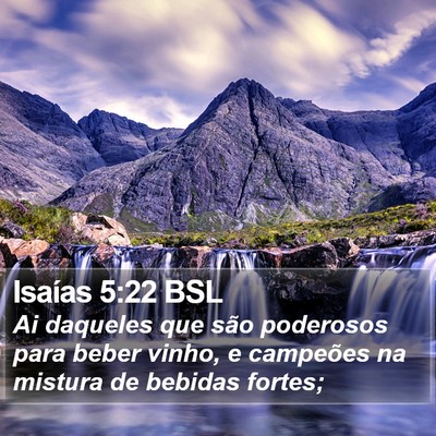 Isaías 5:22 BSL Bible Verse Image