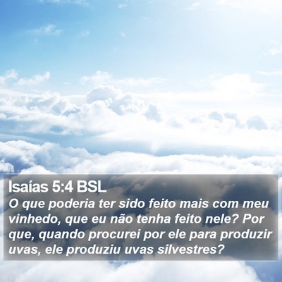 Isaías 5:4 BSL Bible Verse Image
