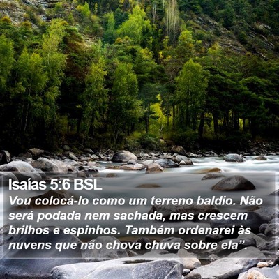 Isaías 5:6 BSL Bible Verse Image