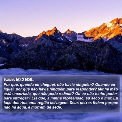 Isaías 50:2 BSL Bible Verse Image
