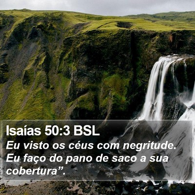 Isaías 50:3 BSL Bible Verse Image