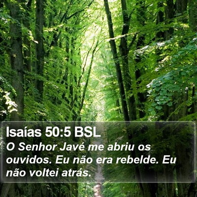 Isaías 50:5 BSL Bible Verse Image