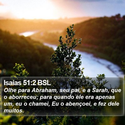 Isaías 51:2 BSL Bible Verse Image
