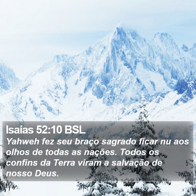 Isaías 52:10 BSL Bible Verse Image