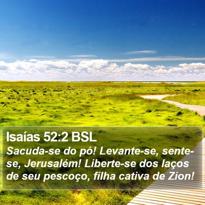 Isaías 52:2 BSL Bible Verse Image