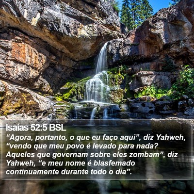 Isaías 52:5 BSL Bible Verse Image