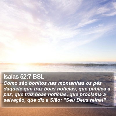 Isaías 52:7 BSL Bible Verse Image