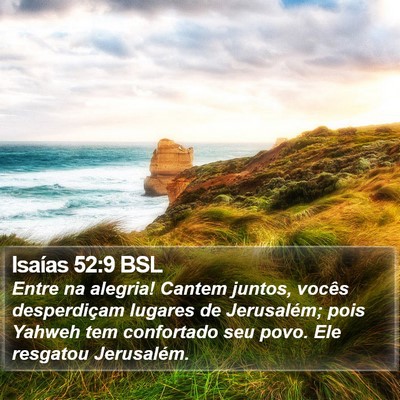 Isaías 52:9 BSL Bible Verse Image