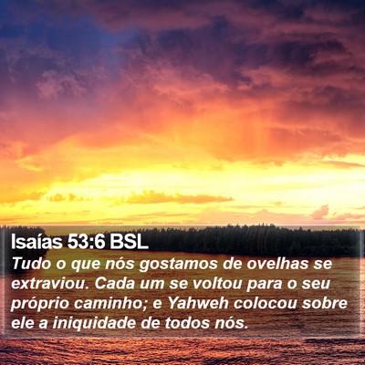 Isaías 53:6 BSL Bible Verse Image