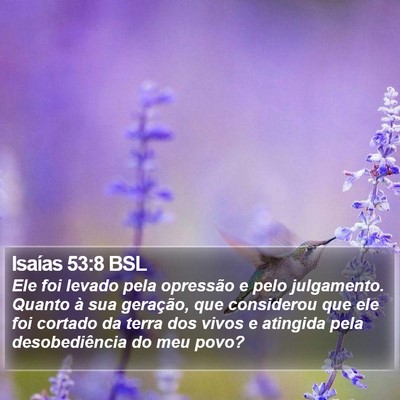 Isaías 53:8 BSL Bible Verse Image