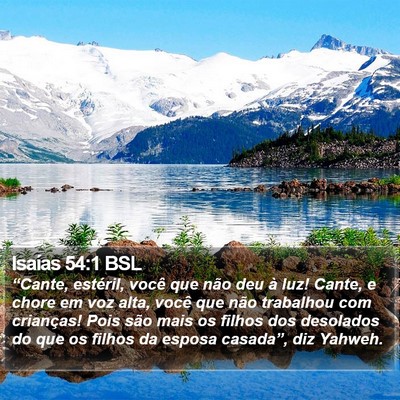 Isaías 54:1 BSL Bible Verse Image