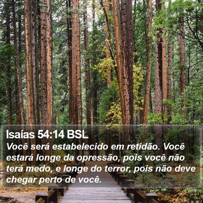 Isaías 54:14 BSL Bible Verse Image