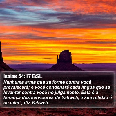 Isaías 54:17 BSL Bible Verse Image