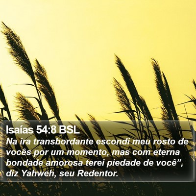 Isaías 54:8 BSL Bible Verse Image