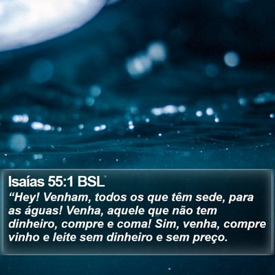 Isaías 55:1 BSL Bible Verse Image