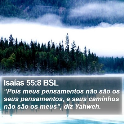 Isaías 55:8 BSL Bible Verse Image