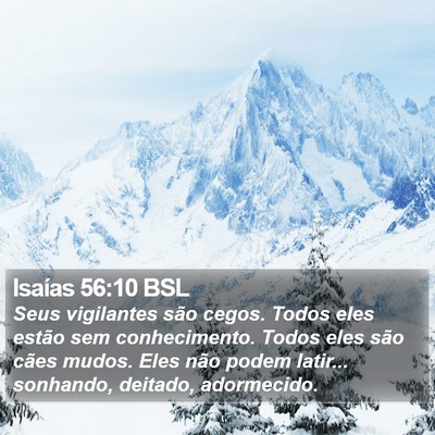 Isaías 56:10 BSL Bible Verse Image