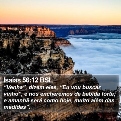Isaías 56:12 BSL Bible Verse Image