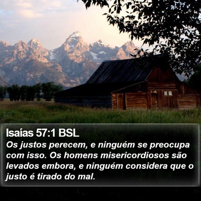 Isaías 57:1 BSL Bible Verse Image