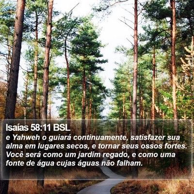 Isaías 58:11 BSL Bible Verse Image