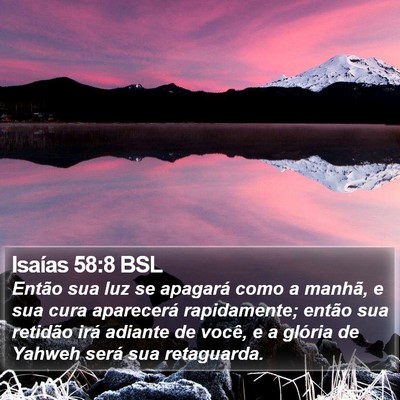 Isaías 58:8 BSL Bible Verse Image