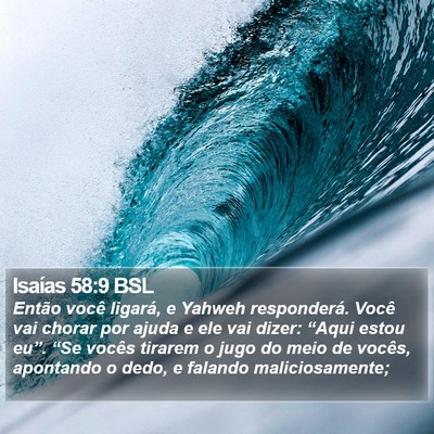 Isaías 58:9 BSL Bible Verse Image