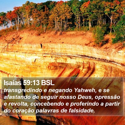 Isaías 59:13 BSL Bible Verse Image