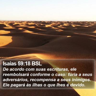 Isaías 59:18 BSL Bible Verse Image